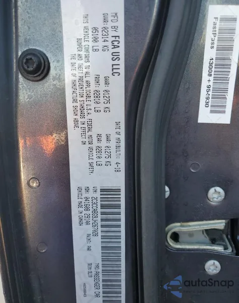 2018 Chrysler 300 S from USA, damaged, VIN 2C3CCABG9JH267028